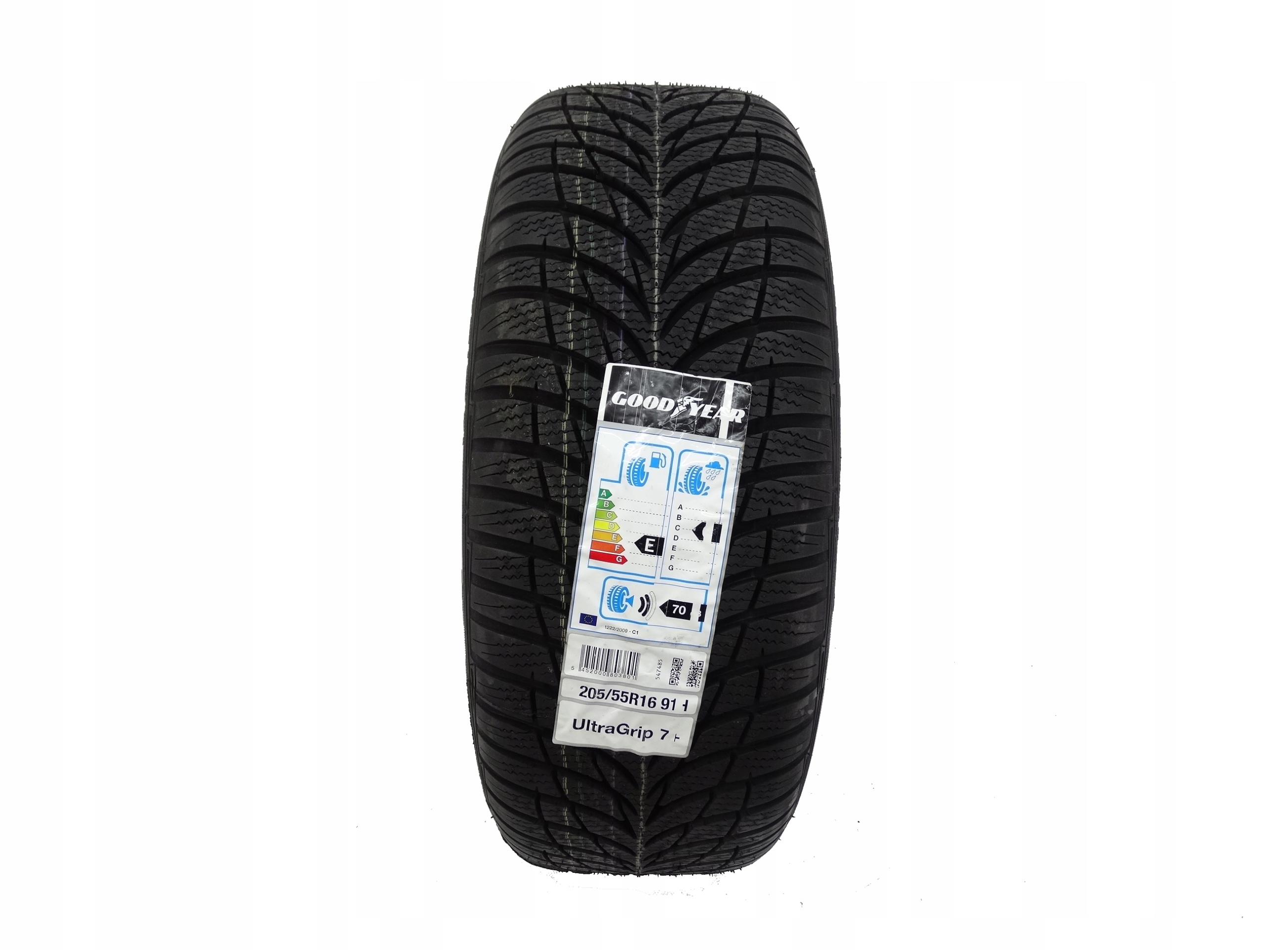 Goodyear UltraGrip 7+ 205/55/16 9,1mm 2019