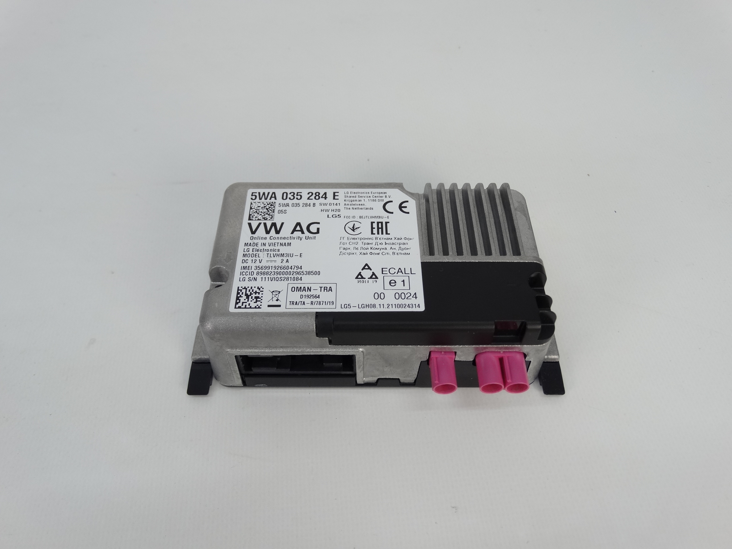 Second image of VW Seat moduł usług online E-Call 5WA035284E