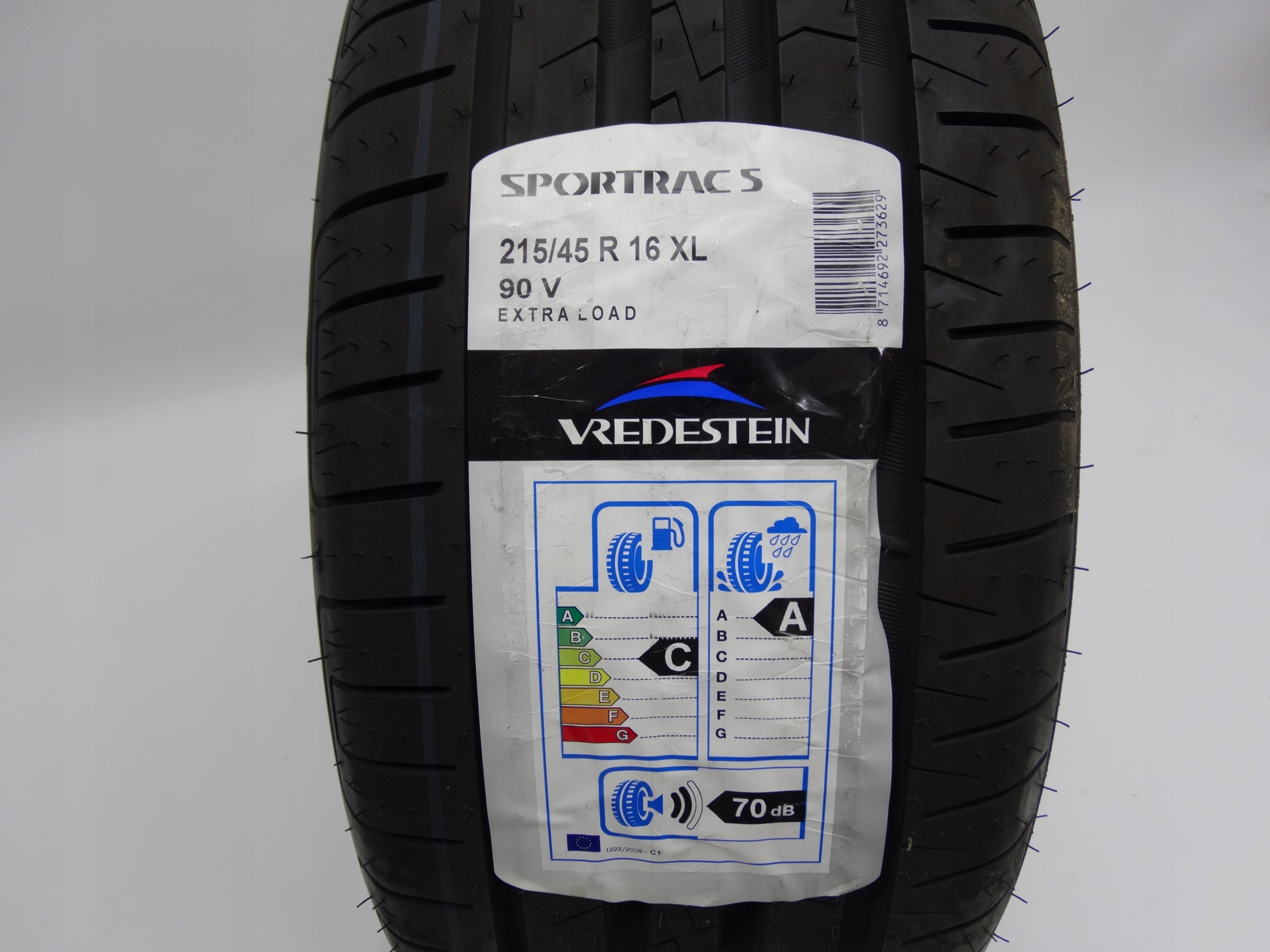 Second image of Vredestein Sportrac 5 215/45 R16 90V XL 7,9mm 2020 NOWA