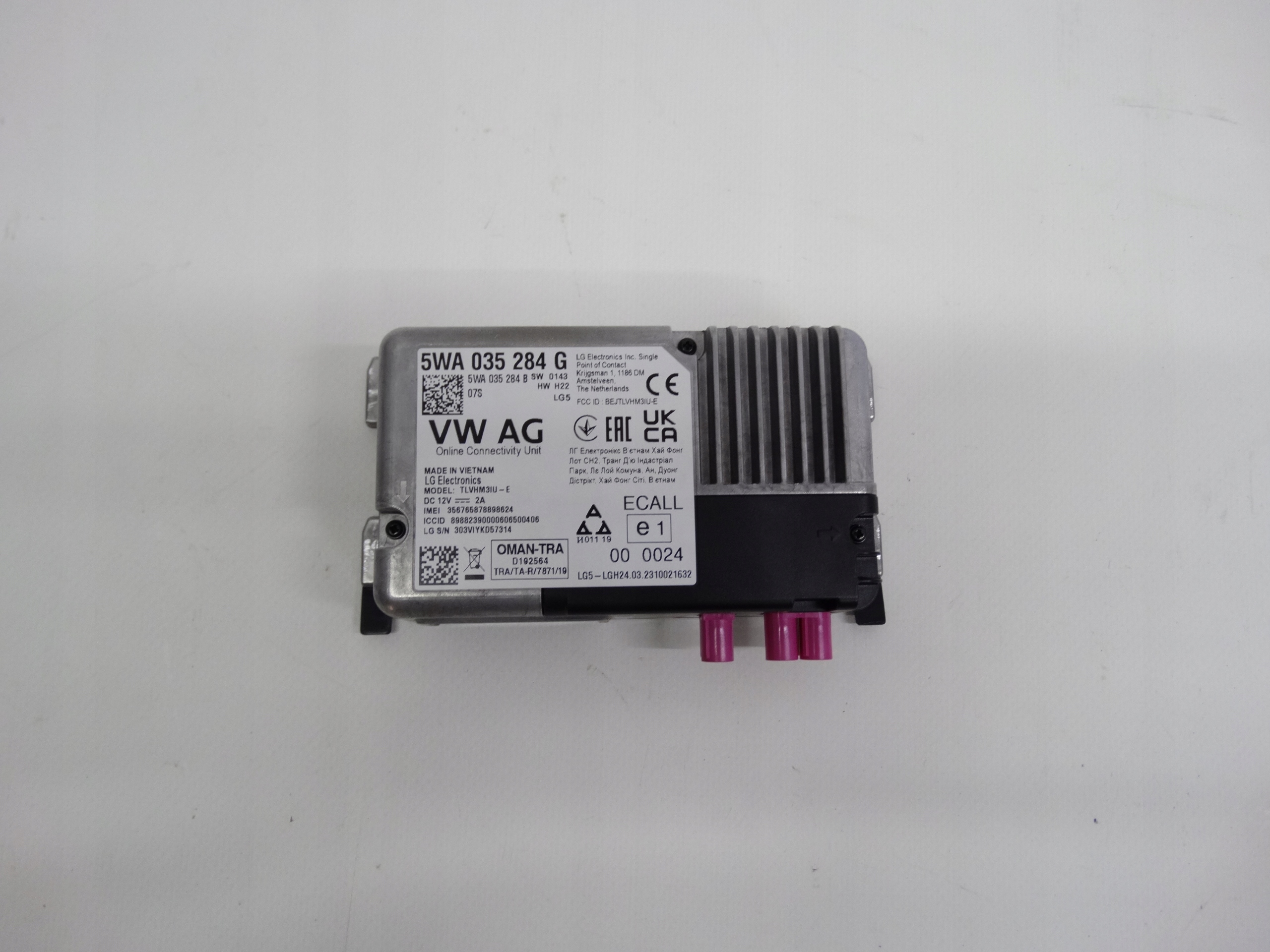 Second image of VW Audi moduł usług online E-Call 5WA035284G