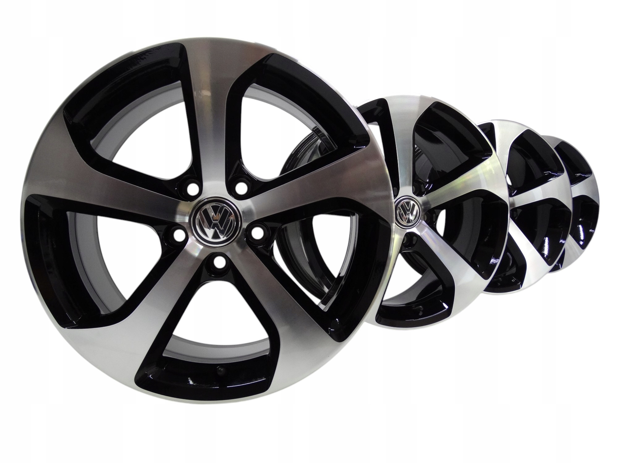 VW Golf VII GTI GTE R 5G komplet felg 17 cali 5G0601025BG oryginalne