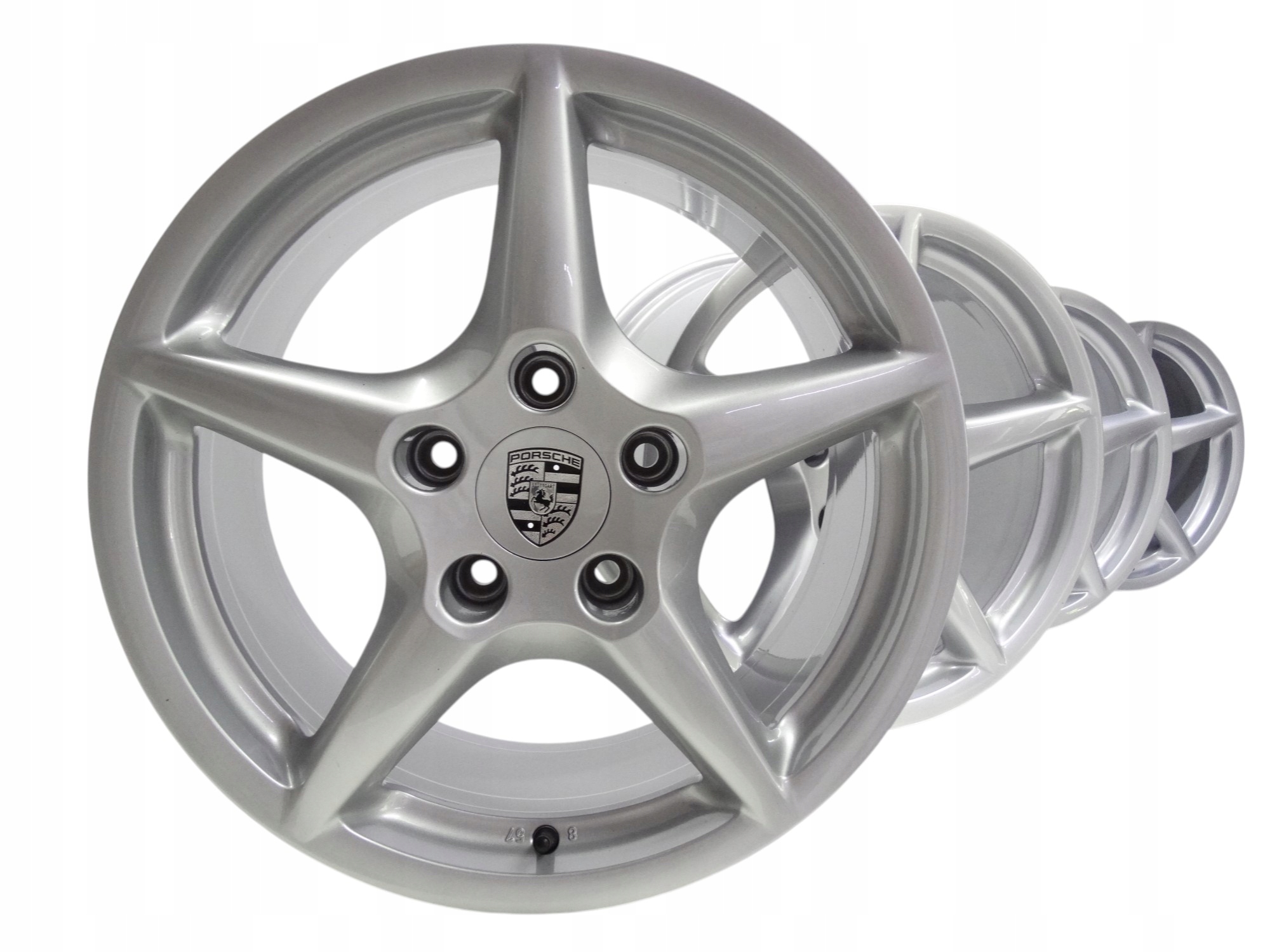 Porsche 911 Carrera 997 komplet felg BBS 18 cali 99736214200 99736213600