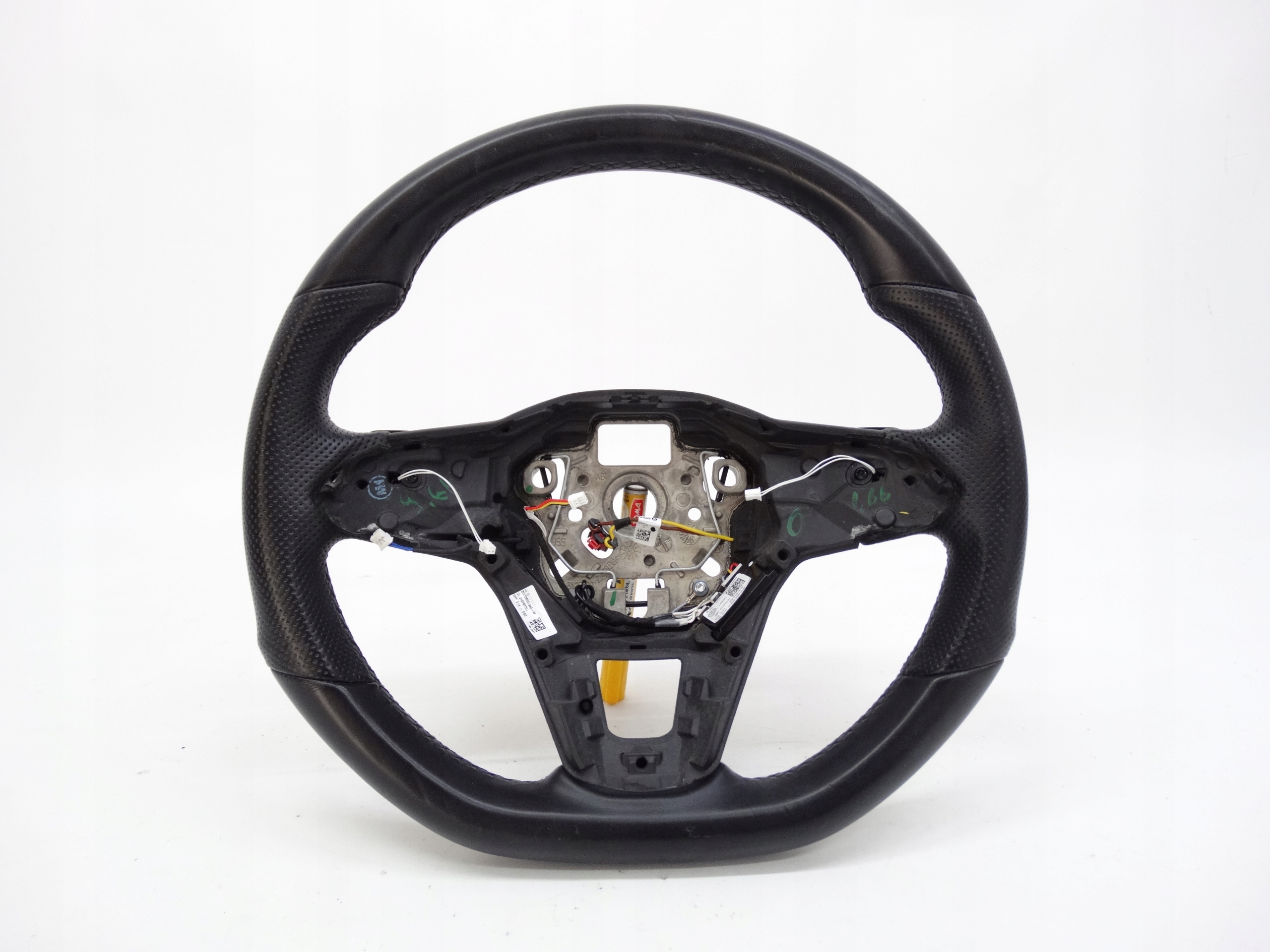 Second image of VW Golf VIII R 2020+ kierownica skórzana łopatki czarna nić 5H0959542C